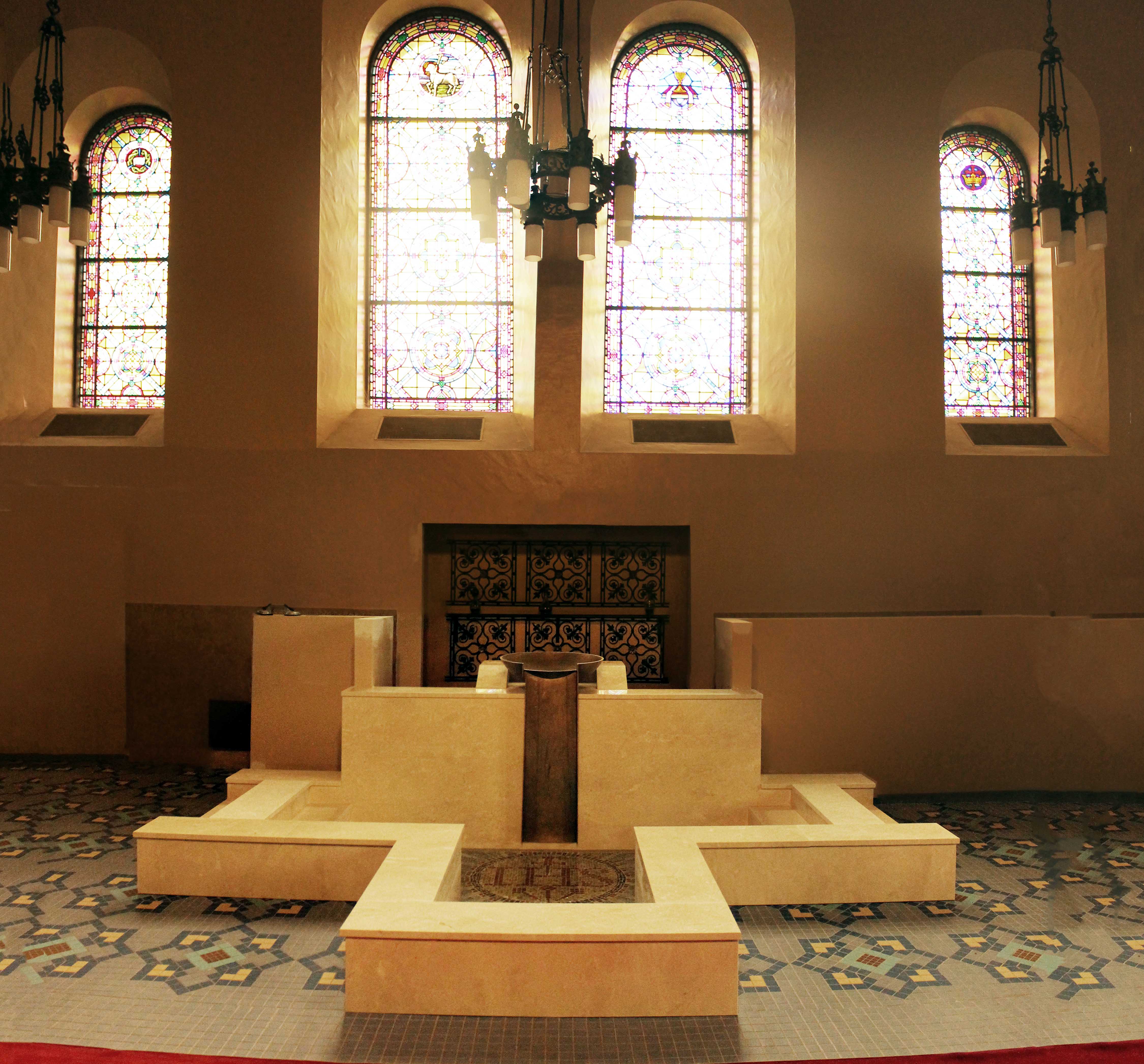 Gesu Baptismal Font